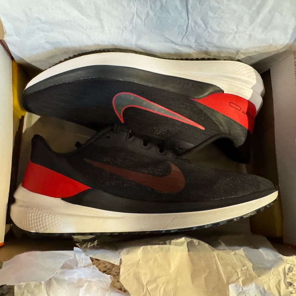 Nike Black and Red Athletic Shoes